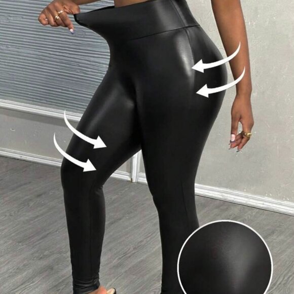 🔥 INSTANT OUTFIT DEAL! Leggings + Blouse Trendy Chic Look S/M - Picture 3 of 5